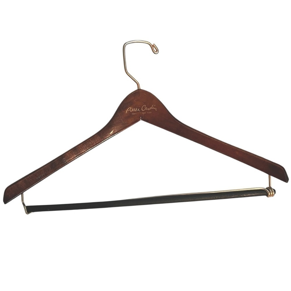 Vintage Pierre Cardin Wooden Suit Hanger